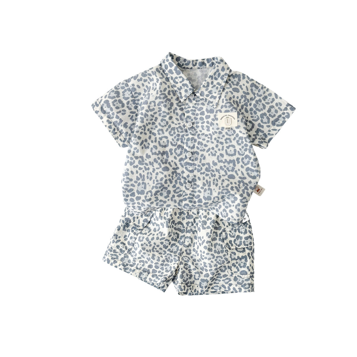 Short Sleeve Shirt Two-Piece Set for Baby Boys