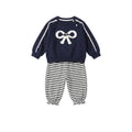 Bow Top & Sweatpants Two-Piece Set