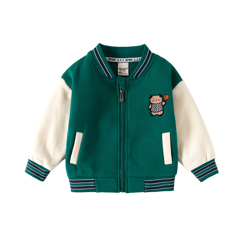 Fleece-Lined Zip-Up Hoodie for Boys