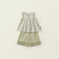 Floral Ruffle Two-Piece Set for Girls
