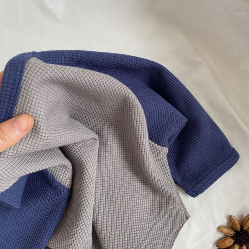 Batwing Sleeve Color-Block Hoodie