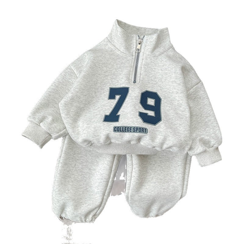 Half-Zip Sport Two-Piece Set
