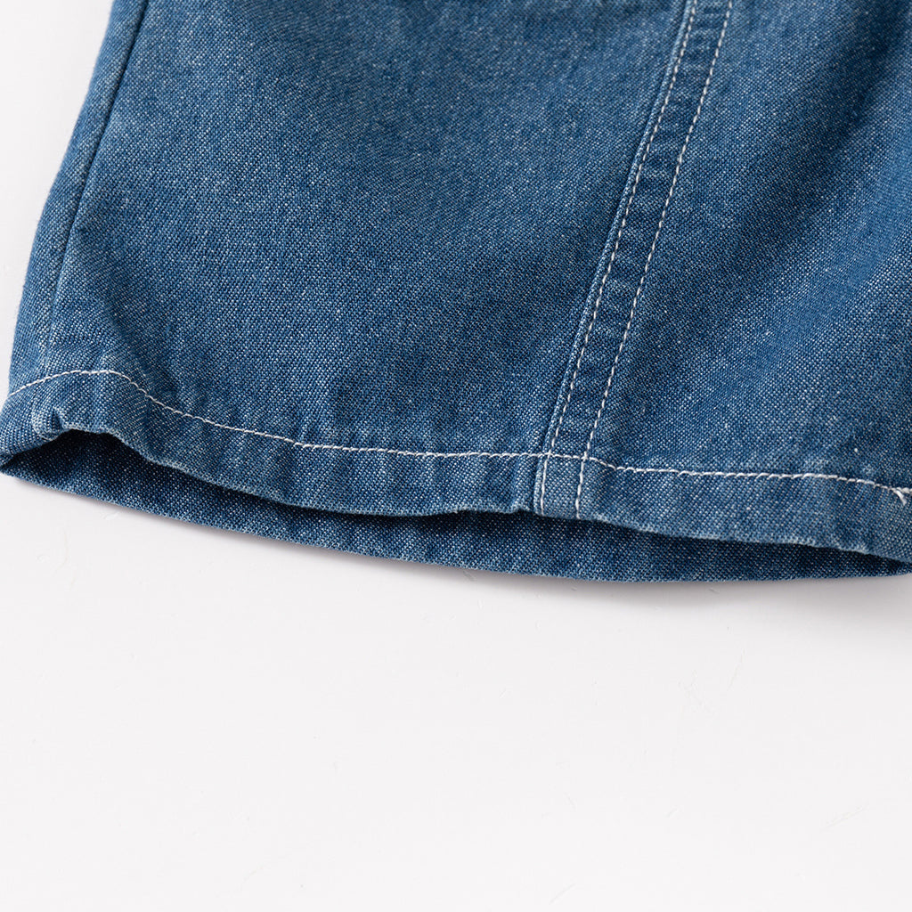 Color-Blocked Denim Shorts for Boys