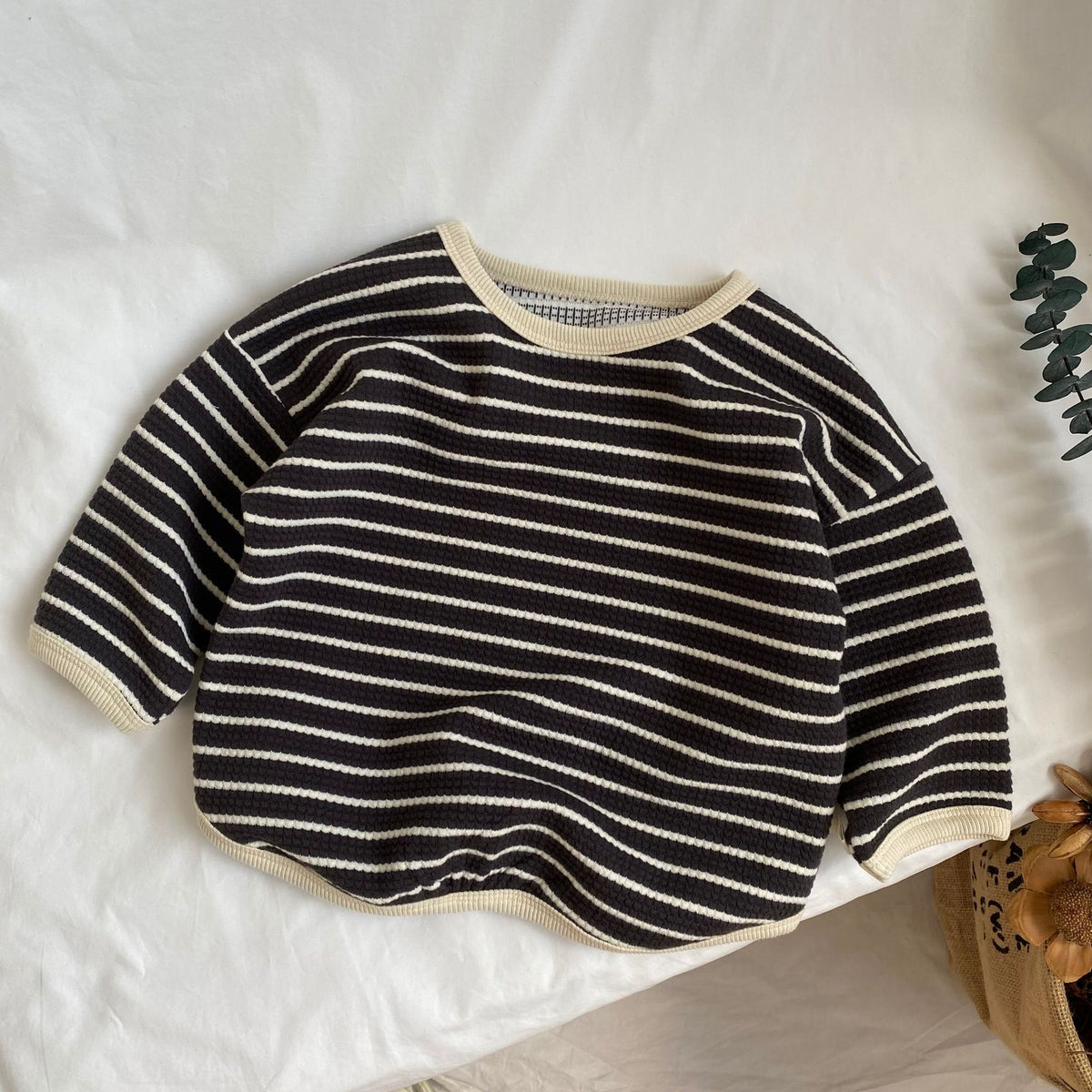 Contrast Stripe Pullover Hoodie