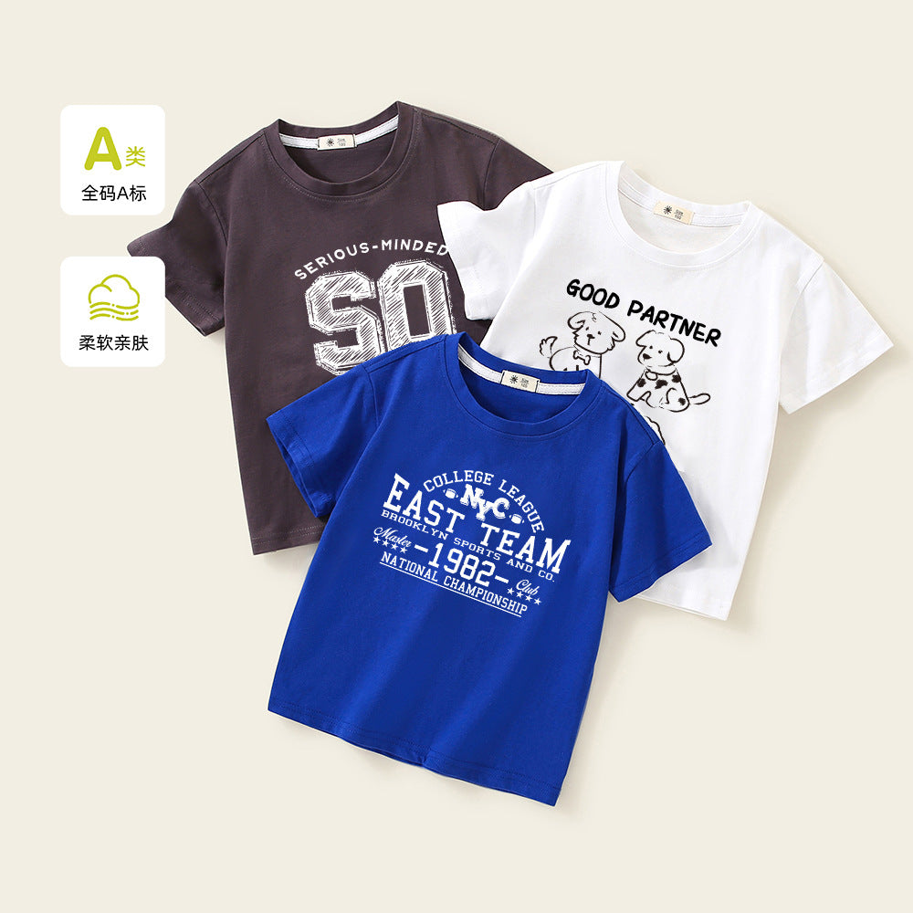 Graphic Print Short Sleeve Tee for Boys