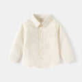 Off-White Collared Long Sleeve Top