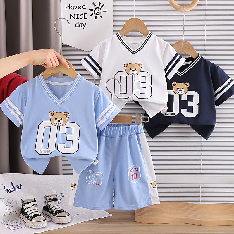 Sport Short Sleeve Two-Piece Set