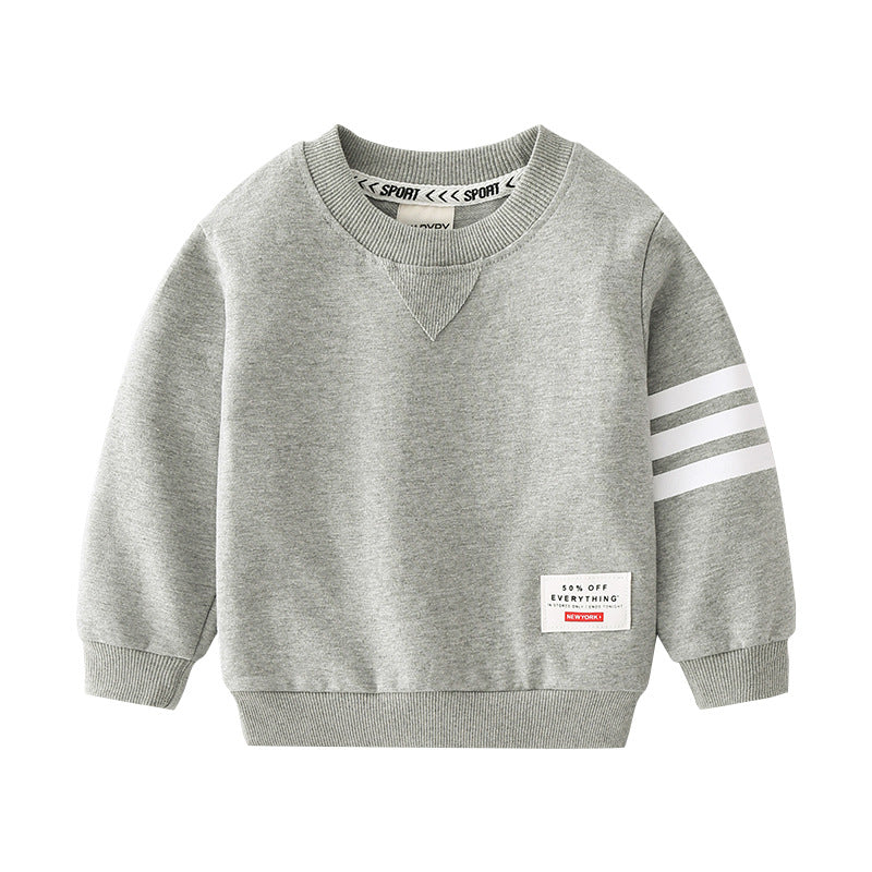 Striped Sport Pullover Hoodie for Baby