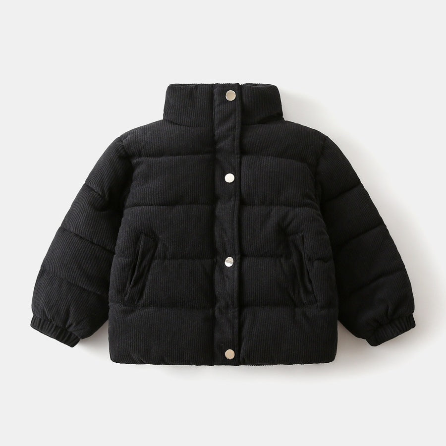 High-Neck Thick Cotton Top for Boys