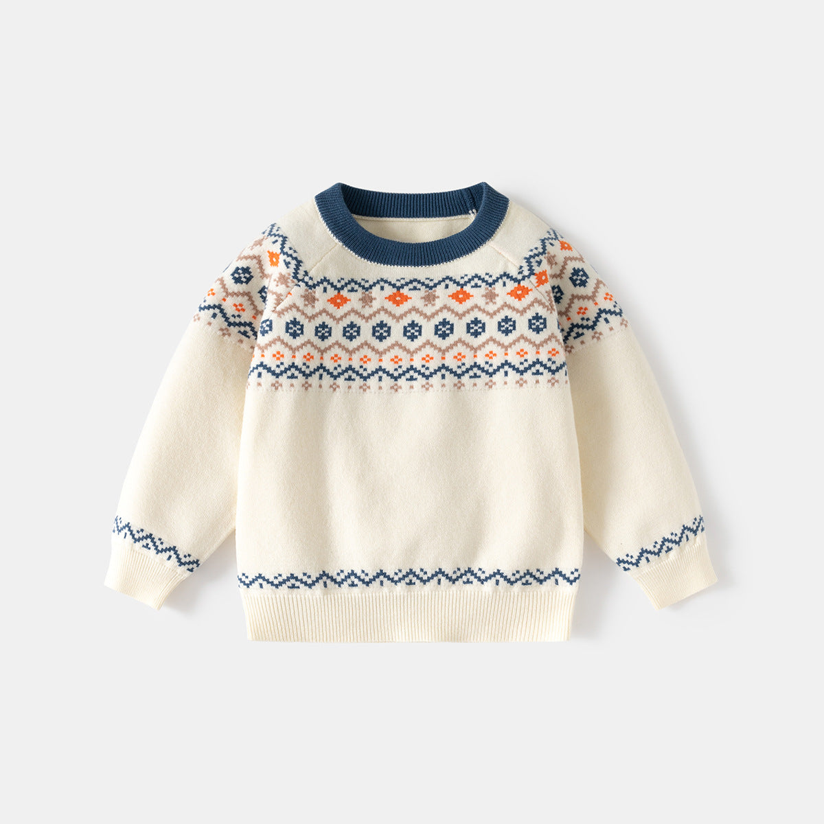 Color-Block Knit Sweater for Boys