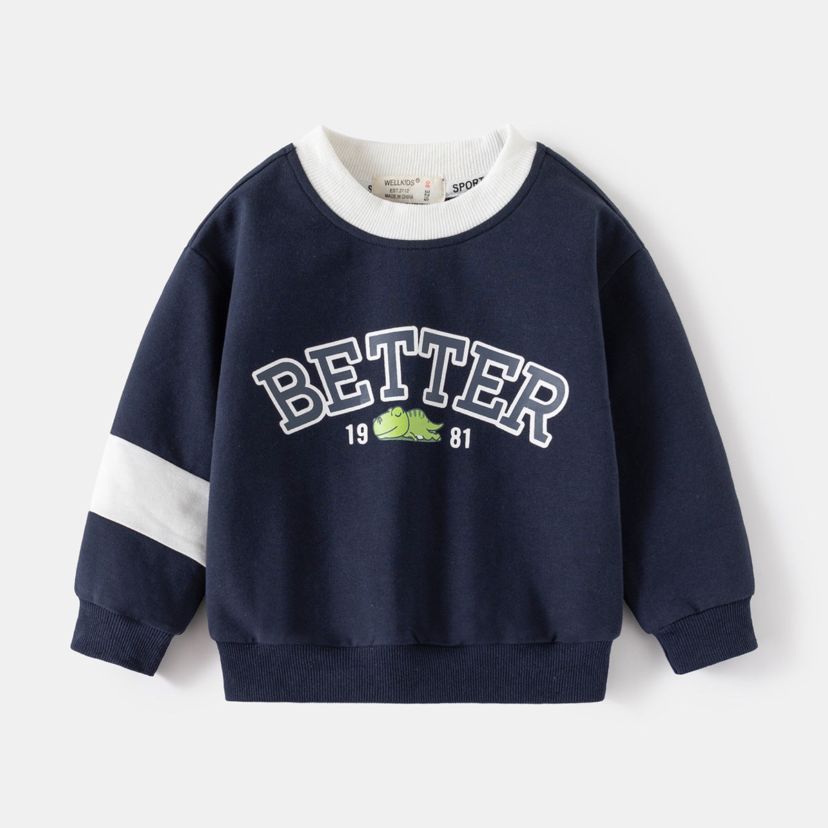 Patchwork Detail Casual Sweatshirt