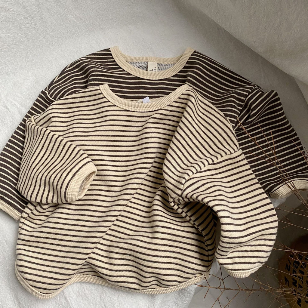 Striped Edge Pullover Hoodie
