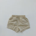Natural Linen Washed Shorts