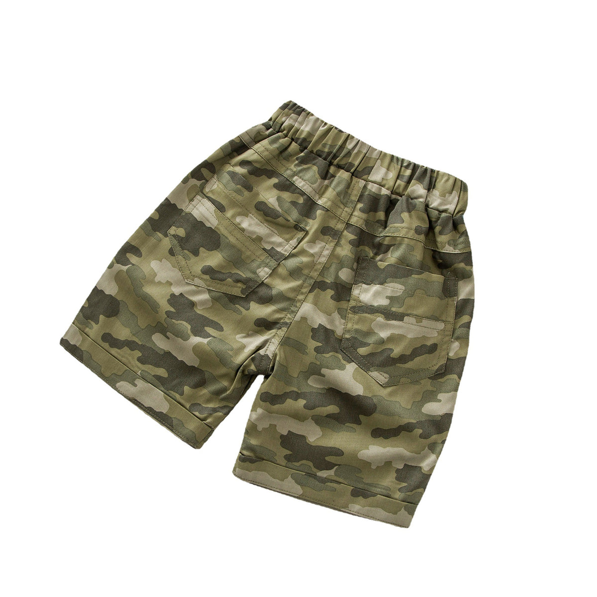 Camouflage Mid-Length Shorts for Boys