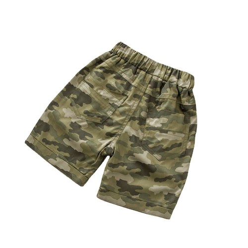 Camouflage Mid-Length Shorts for Boys