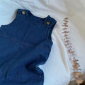 Retro Blue Denim Jumpsuit for Kids