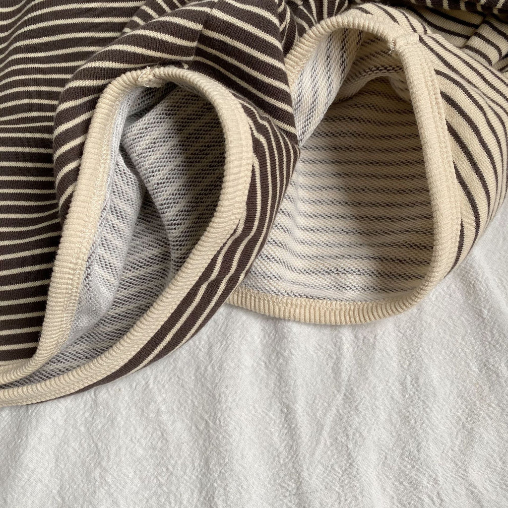Striped Edge Pullover Hoodie