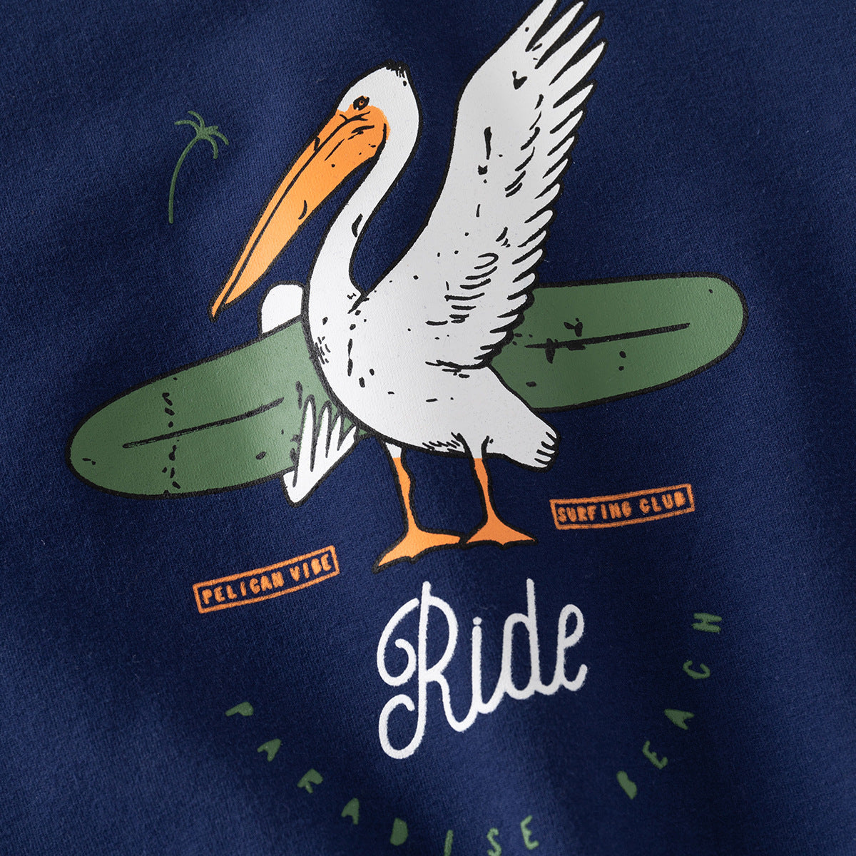Novelty Goose Print Pullover Hoodie