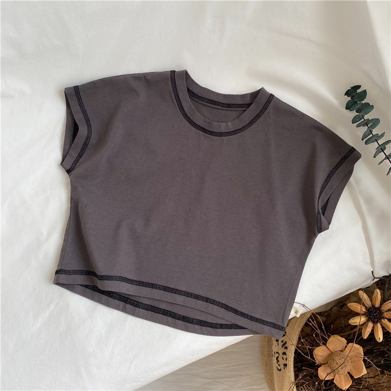Batwing Sleeve Base Tee for Kids