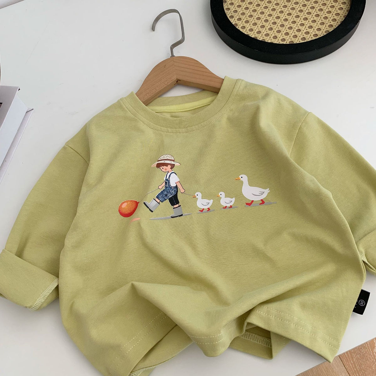 Graphic Print Long Sleeve Tee for Kids