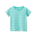 Light Green Striped Short Sleeve Tee