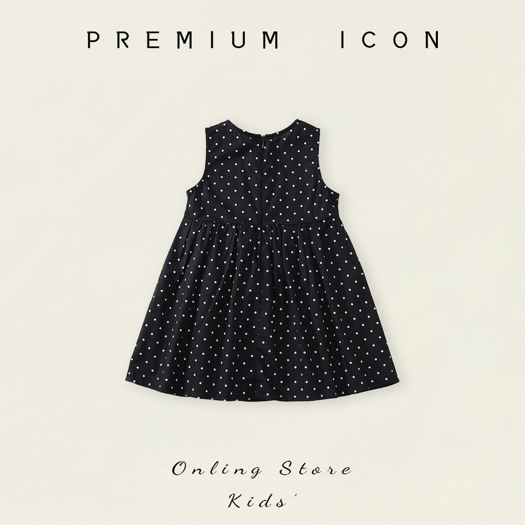 Polka Dot Sleeveless Princess Dress