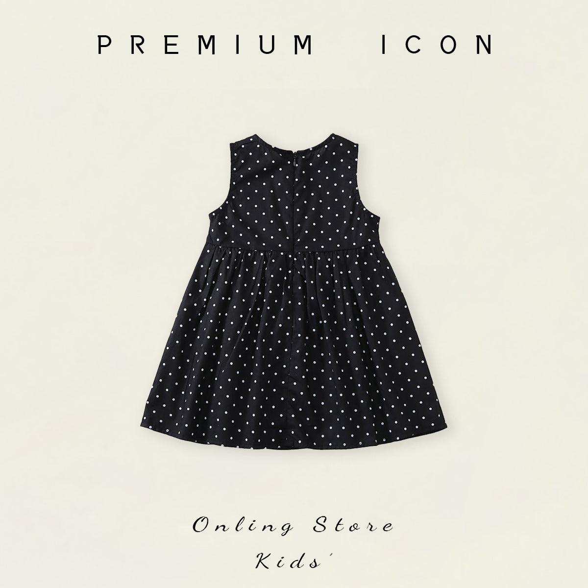 Polka Dot Sleeveless Princess Dress