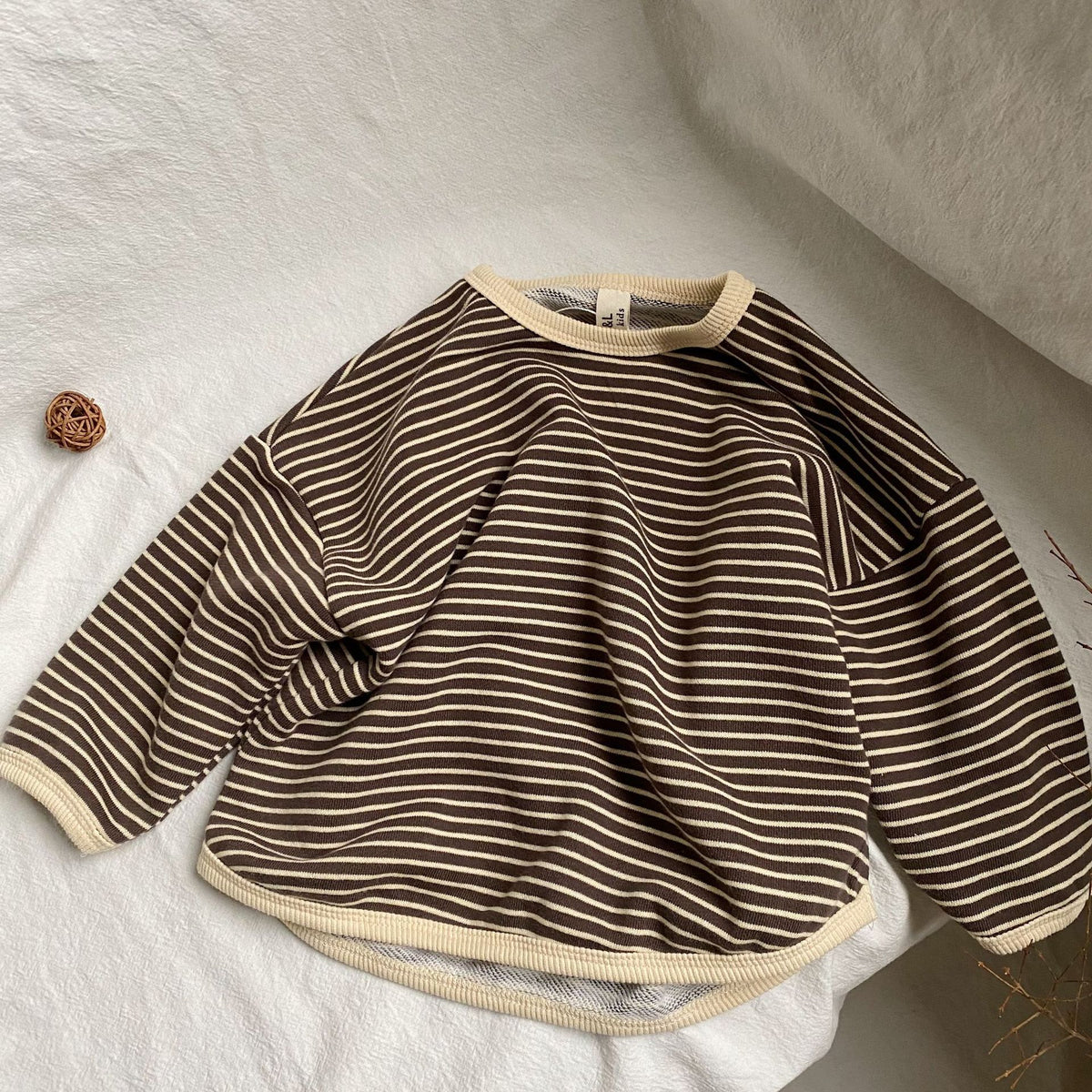 Striped Edge Pullover Hoodie