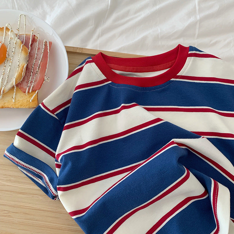 Striped Character Print Tee for Kids
