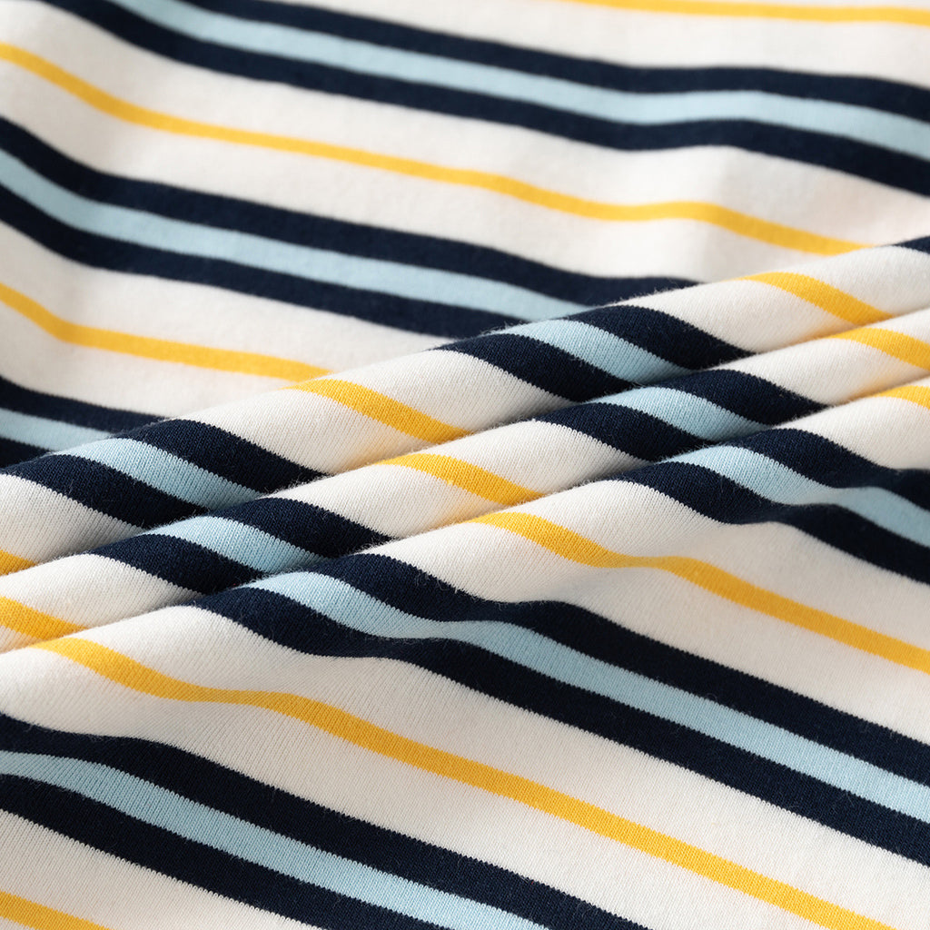 Striped Collar Polo Shirt for Boys