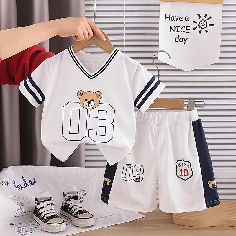 Sport Short Sleeve Two-Piece Set