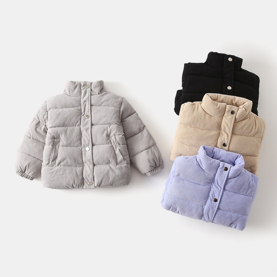 High-Neck Thick Cotton Top for Boys