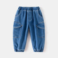 Large Pocket Denim Pants for Kids