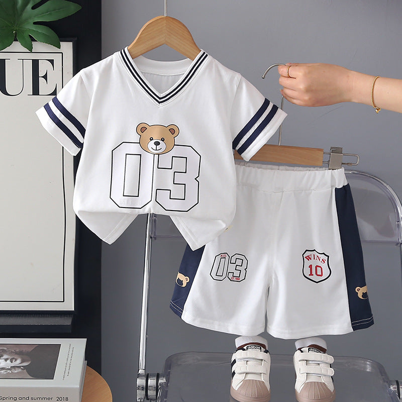 Sport Short Sleeve Two-Piece Set