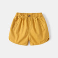 Solid Color Loose Fit Shorts for Girls