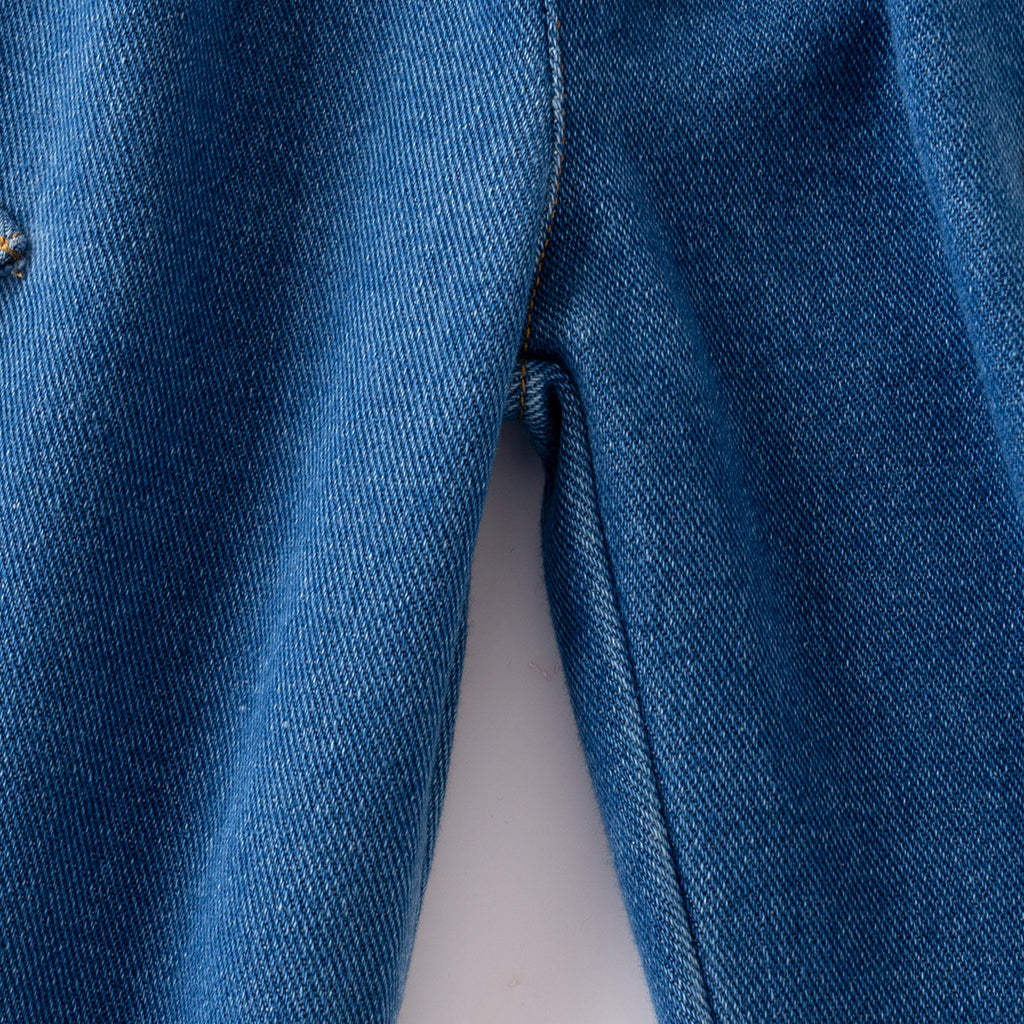 Large Pocket Denim Pants for Kids