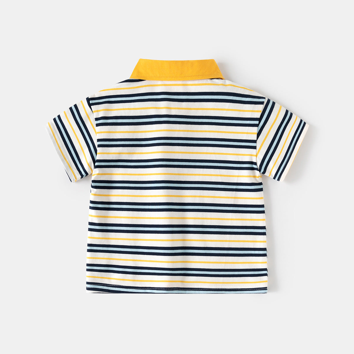 Striped Collar Polo Shirt for Boys