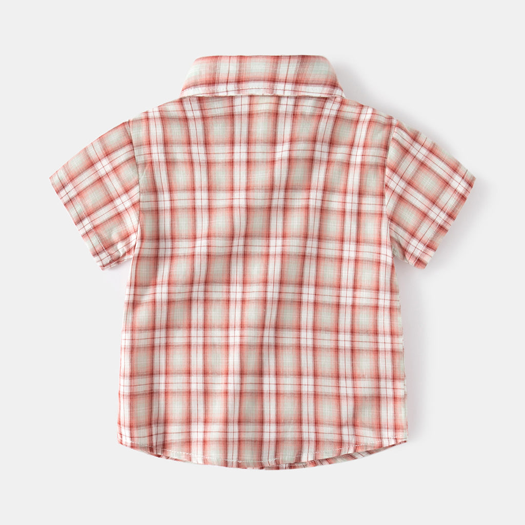 Plaid Button-Down Shirt for Boys