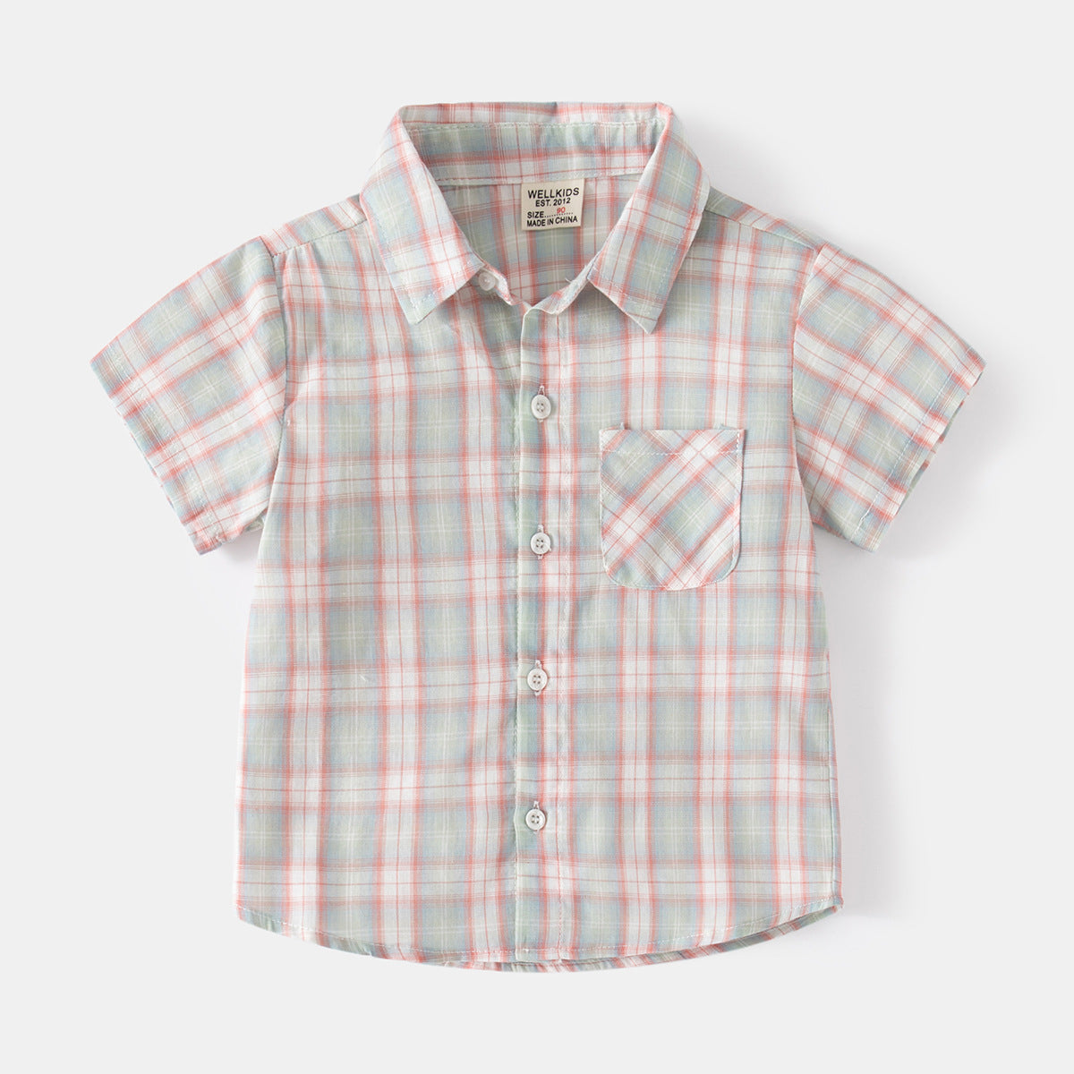Plaid Button-Down Shirt for Boys