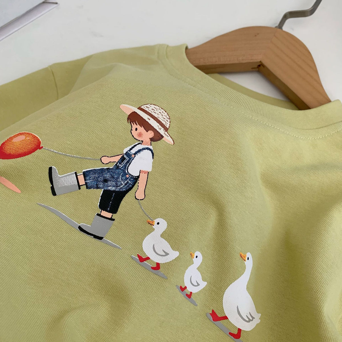 Graphic Print Long Sleeve Tee for Kids