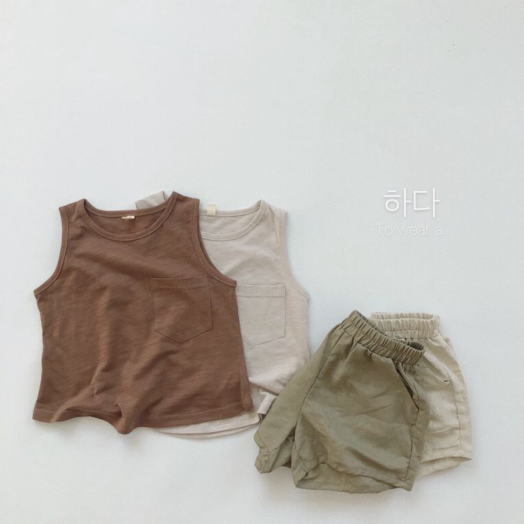 Natural Linen Washed Shorts