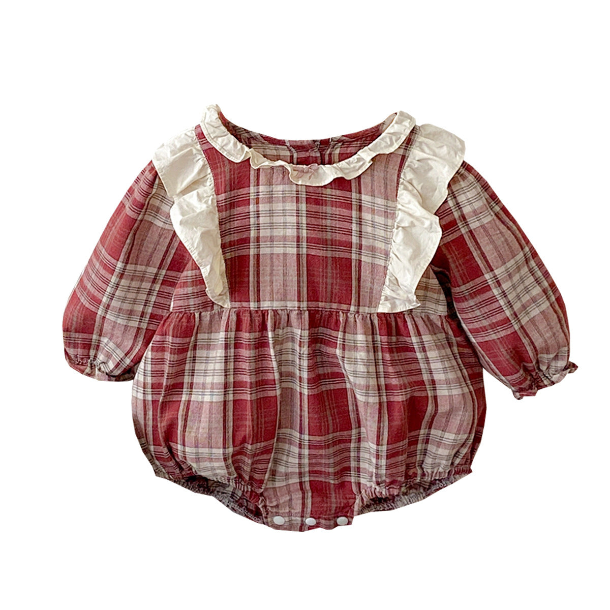 Long Sleeve Onesie Crawling Suit for Baby Girls