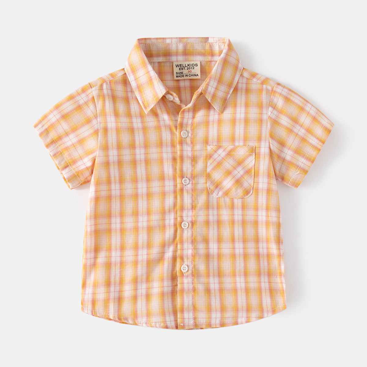 Plaid Button-Down Shirt for Boys