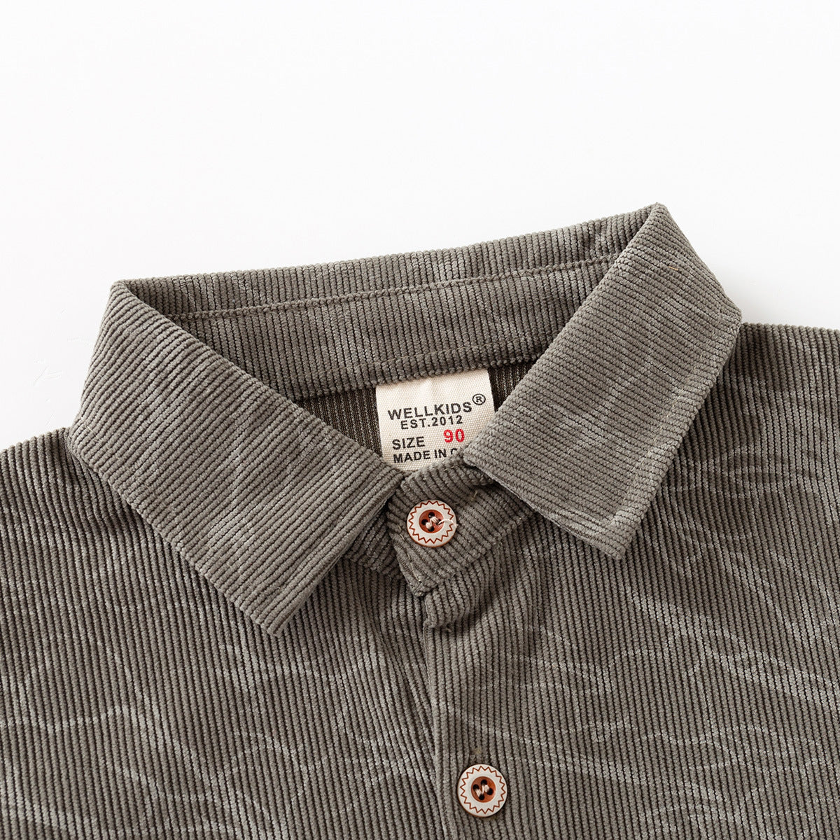 Cotton Twill Long Sleeve Shirt for Boys