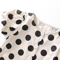 Polka Dot Wide-Leg Two-Piece Set for Girls